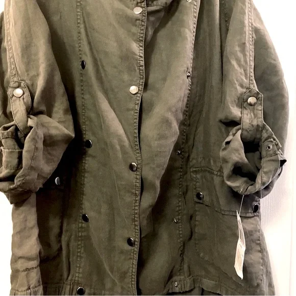 Three Dots Cool Cargo Jacket NWT Size XL - Picture 5 of 13
